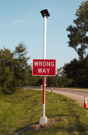 Wrong Way Detection Sign